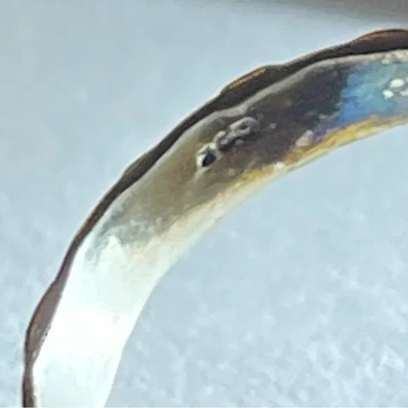 New Artisan Grey Tourmalinated Quartz Stone 925 Sterling Silver Flower Ring - Picture 9 of 17